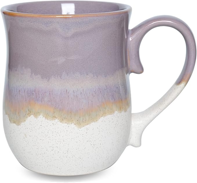 ABCMug Rustic Purple Reactive Glaze Ceramic Coffee Mug